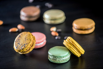 colorful macaroons