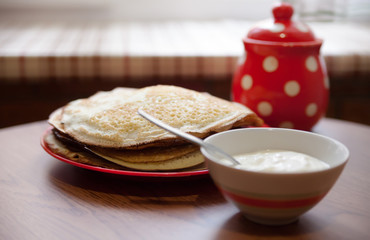 Traditional Russian pancakes