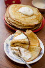 Traditional Russian pancakes