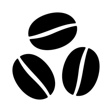 Coffee beans / seeds flat icon for food apps and websites