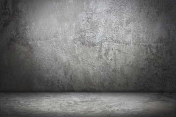 Cement wall and floor for pattern