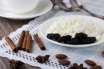 cottage cheese in a plate