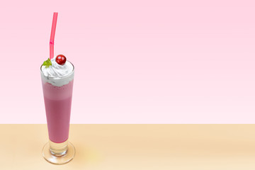 Milkshake in high glass