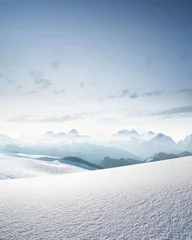 Foto op Aluminium High mountain range in morning time. Beautiful natural landscape © biletskiyevgeniy.com