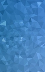 Blue polygonal design pattern, which consist of triangles and gradient in origami style.