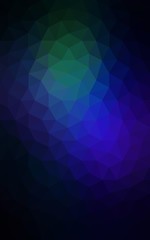 Obraz premium Multicolor dark green, blue polygonal design pattern, which consist of triangles and gradient in origami style.