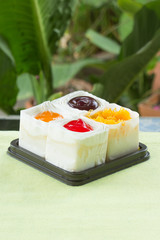 Strawberry, Blueberry, Orange and slice aweet egg mini cake