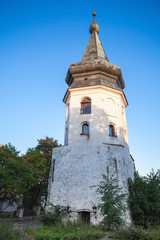 Fototapeta na wymiar Vyborg sightseeing. Ancient Town Hall Tower