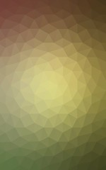 Multicolor red, green polygonal design pattern, which consist of triangles and gradient in origami style.