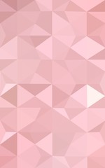 Pink polygonal design pattern, which consist of triangles and gradient in origami style.