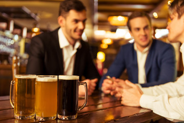 Businessmen in pub