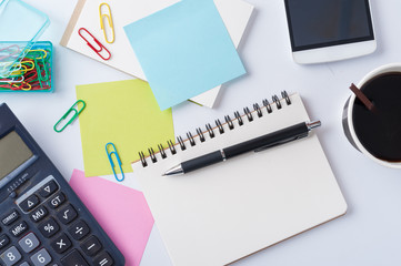 Notepad and sticky paper