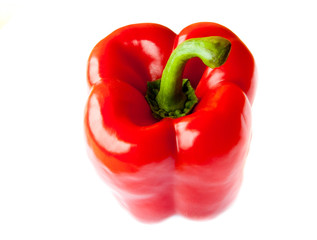 Red pepper, isolated on white background
