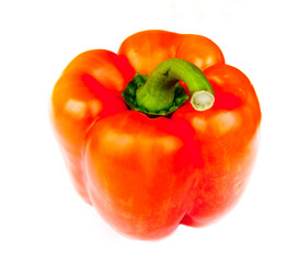 Red pepper, isolated on white background