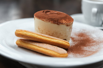 Tiramisu on plate