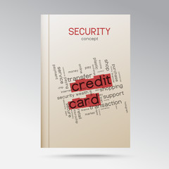 Credit card and security book concept
