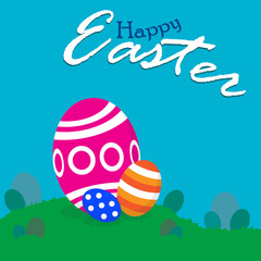 Happy Easter!! - easter eggs hunting field