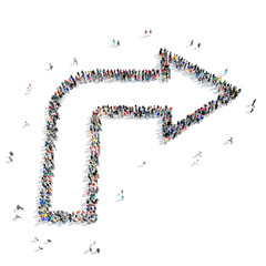 group people  shape  arrow icon