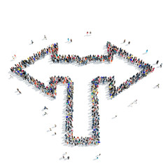 group people  shape  arrow icon