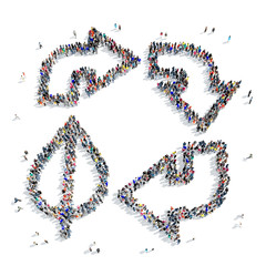  people  shape  arrow icon recucled