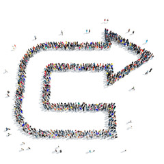 group people  shape  arrow icon