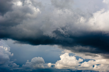 Black clouds before the rain