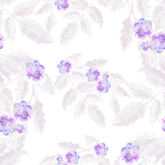 Fototapeta na wymiar Colorful flowers seamless pattern