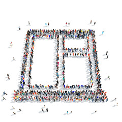 people  shape  window icon