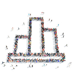 people  graph business icon