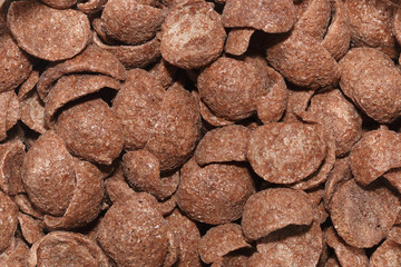 Chocolate cereal for pattern