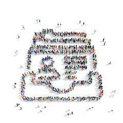 people  shape documents icon