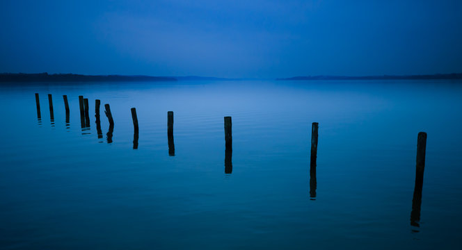 calm atmosphere at the Lake in the early year