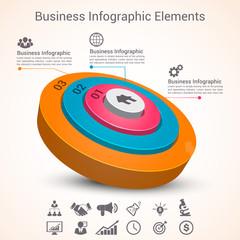 Business Infographics Vector illustration. can be used for workflow layout, banner, diagram, number options, step up options, web design.