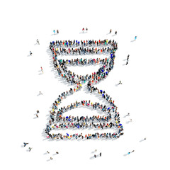  people  shape  hourglass icon