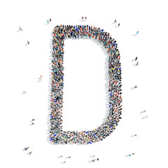 people  letter alphabet icon