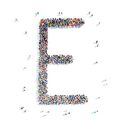 people  letter alphabet icon