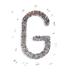 people  letter alphabet icon