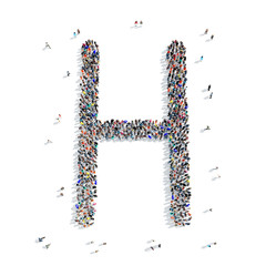 people  letter alphabet icon