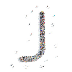 people  letter alphabet icon