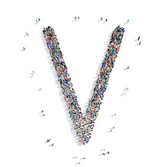 people  letter alphabet icon