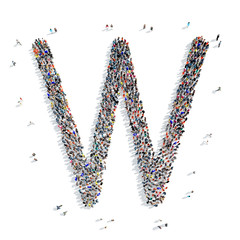 people  letter alphabet icon