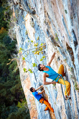 male rock climber 