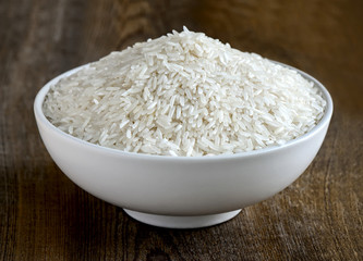 White rice in a bowl