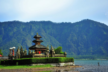 Fototapeta na wymiar Pura Ulun Danu Temple at Bali Island, Indonesia