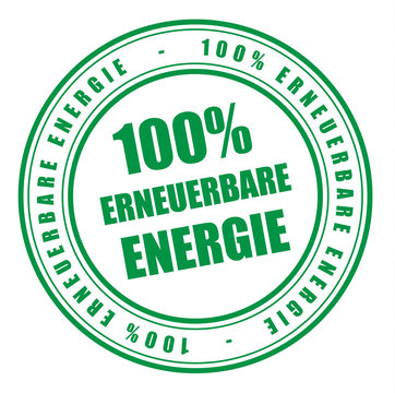 Siegel "100% Erneuerbare Energie"