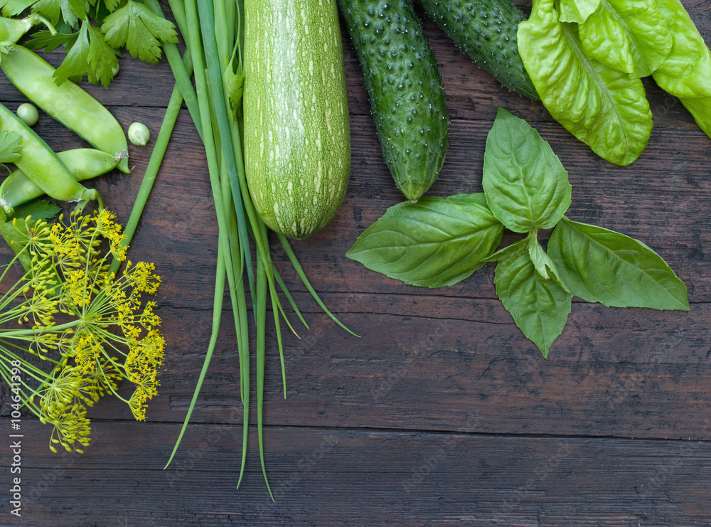 Wall mural Green vegetables