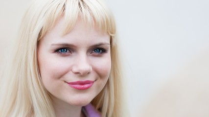 Naklejka premium blonde face