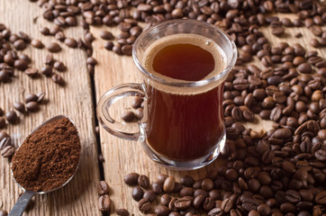 Cup of coffee.