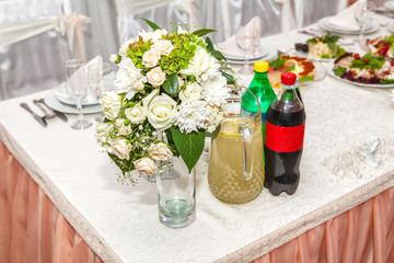 Table decor with flowers