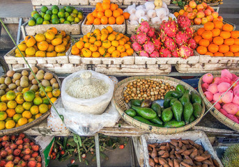 fruits at a market